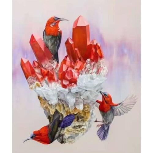 XUEQIXIAOZU 5D Diy Hummingbird Diamond Painting Full Round Crafts Mosaic Set Decoration Gift Clearance Processing Welcome Order
