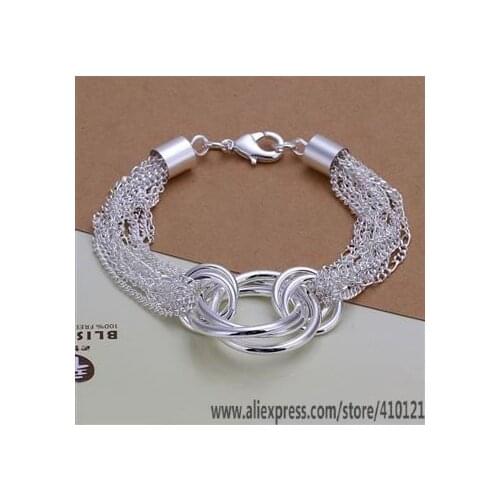 Wholesale High Quality Jewelry Bridal 925 Sterling Silver Christmas Gift For Women Best Gift SMTH299 Fashion Bracelet