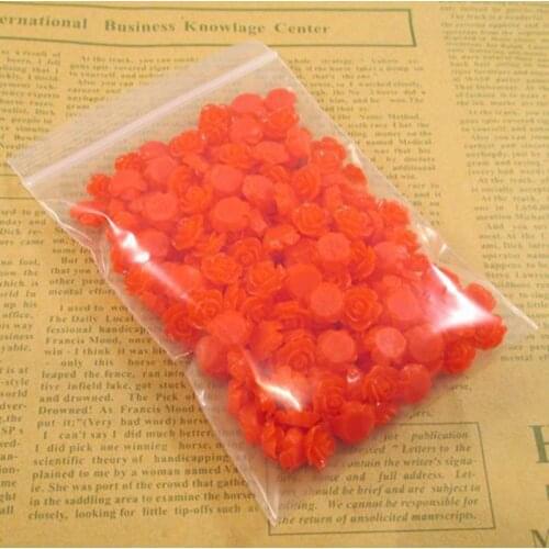 10mm red color Designs Resin Flower Cabochons Jewelry DIY Accessorie 200PCS/LOT 004004018