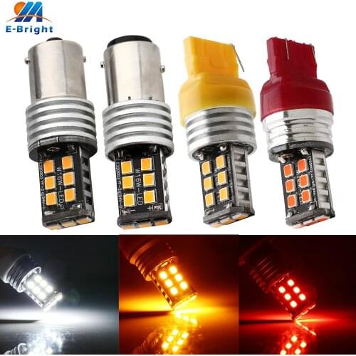 100X Canbus DC 24V 2835 15 SMD P21W 1156 1157 7440 7443 3156 3157 Led Bulb Backup Parking Turn Signal Rear Brake Light NO error