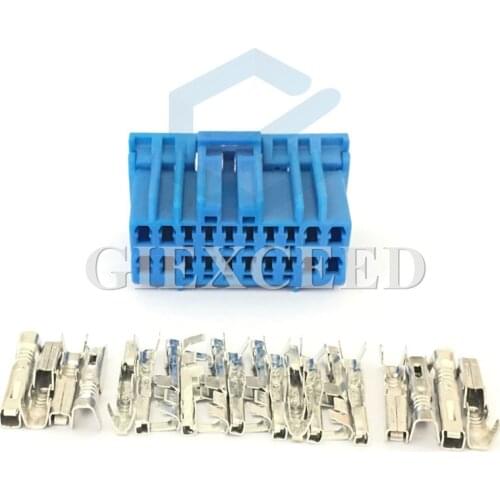 2 Sets 20 Pin MX5-A-20S-C Automotive CD Player Power Speaker Plug Auto Connector Wiring Socket For Honda Buick