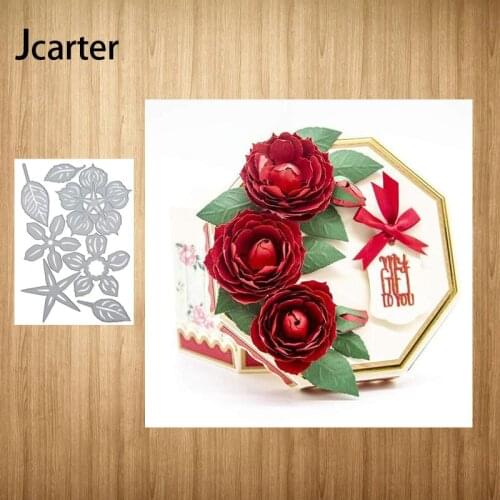2021 Flowers Leaves Metal Cutting Dies Shape for Scrapbooking Craft Die Cut Stencil Card Make Mould Sheet Decoration New Design
