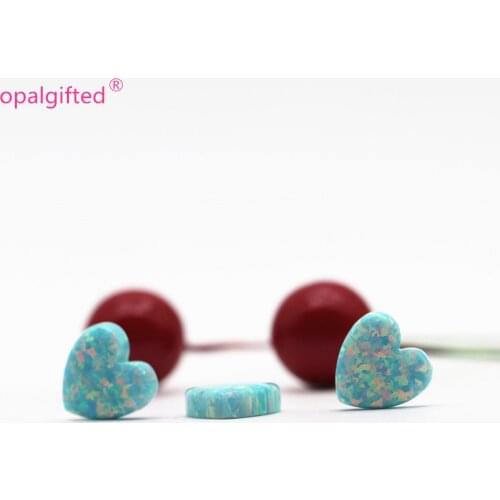 3pcs/lot In stock ! Free Shipping Trendy Fire OP03 Light Green/ Mint color 10mm Synthetic Opal heart pendant for DIY necklace