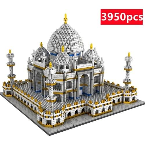 3950PCS World Famous Taj Mahal Palace Model Building Blocks Diy Children Creator Educational Toys Landmark 3D Building Bricks