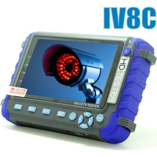 Upgraded 5MP 4MP AHD TVI CVI CVBS Analog Security Camera Tester Monitor IV8C IV7W HD CCTV Tester with PTZ UTP cable test