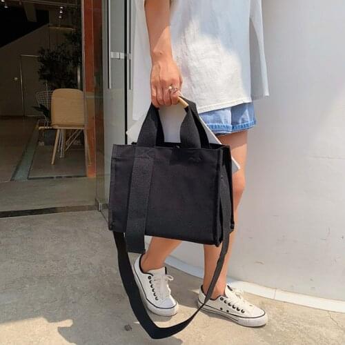 Brands Canvas Tote Women Shoulder Bag Designer Shopper Bags for Women Handbag Simple Crossbody bag 2021 Female Clutch Purse Ins