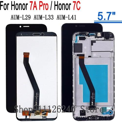 Screen For Honor 7A Pro AUM-L29 5.7 Inch pantalla lcd With Touch Screen Frame For Honor 7C AUM-L41 5.7" Display Module Tested