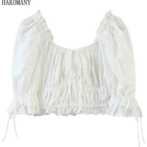 HAKOMANY White Blouses