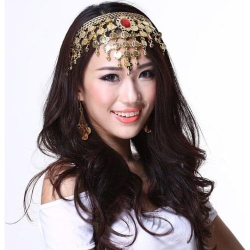 Indian Belly dancing stage performances Headwear/Hair hoop belly dance A diamond Heart Shape hairpin/A headband