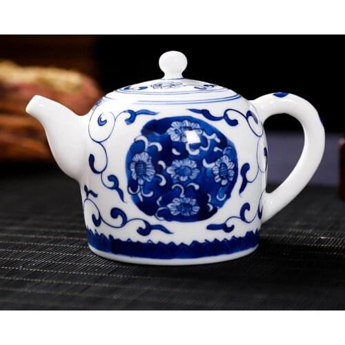 Creative Teapot 270ml Hand-painted Ceramic Porcelain Teapots Vintage Kettle Chinese Kung Fu Teaware Flower Tea Kettles Decor
