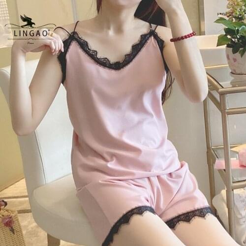 Женские пижамы-рубашки LINGAO China At AliExpress