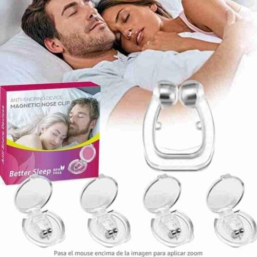 Magnetic Silicone Nose Clip Anti Snore Stopper Snoring Silent Sleep Aid Device Guard Night Anti Snoring Device Health Care