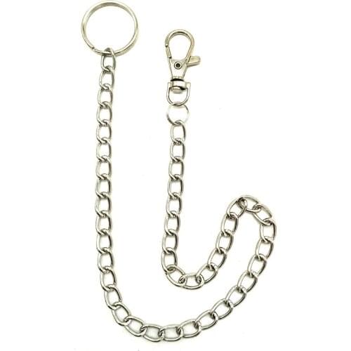 Metal Wallet Chain Belt Rock Punk Trousers Pant Jean Keychain Hipster Key Ring Clip Keyring Keychains Women Kpop Accessories