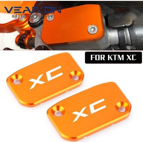 Motorcycle Accessories Front Brake Clutch CNC Fluid Reservoir For KTM Cover Cap 125 XC 2021 Pitbike ktm 390 adventure 2PC