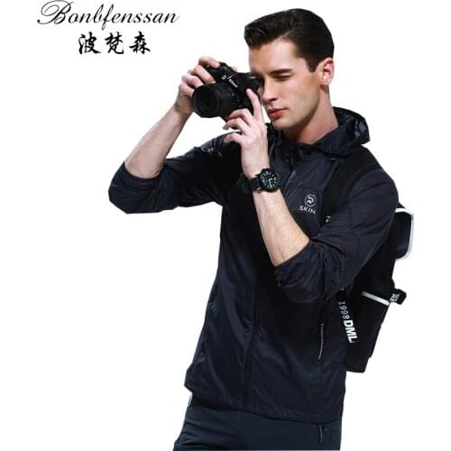 Men new Quick Drying skin Windbreaker Sun Protection Clothing Ultra-thin Waterproof Breathable Outdoor uv protection jacket 6701