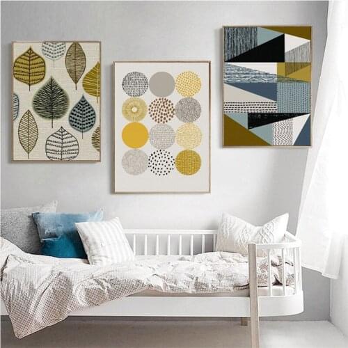 Print Posters Nordic Style Geometric Abstract Paintings Wall Decor Canvas Nordic Poster Living Room Picture for Kids Room