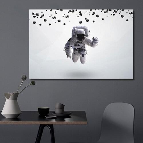 RELIABLI ART Floating Astronaut Posters And Prints Modern Abstract Canvas Painting For Living Room Wall Art Decorations Unframed