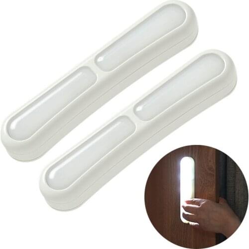 LED Cabinet Light Wireless Portable Hand Pressure Under Cabinet Lights Cupboard Wardrobe Closet Lamp Stairs Kitchen Night Lamps