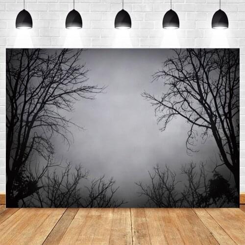 Yeele Halloween Backdrop Gungle Forest Trees Portrait Mist Photography Background Photo Studio Photocall Photographic Photozone