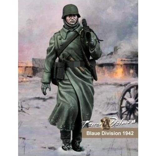 1/24 75mm Division Soldier Army soldier 75mm toy Resin Model Miniature Kit unassembly Unpainted