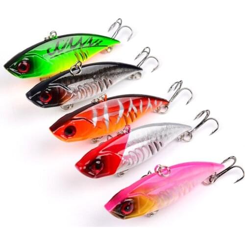 1PCS 6.5cm/11g Sinking VIB Fishing Lure Lipless Crankbait Artificial Hard Bait All Depth Winter Pike Bass Fishing Tackle