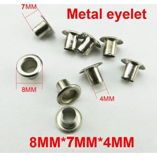 Promotion 100PCS bag silver METAL EYELETS button BRAND sewing clothes accessory hand bag eyelet decoration buttons ME-026G