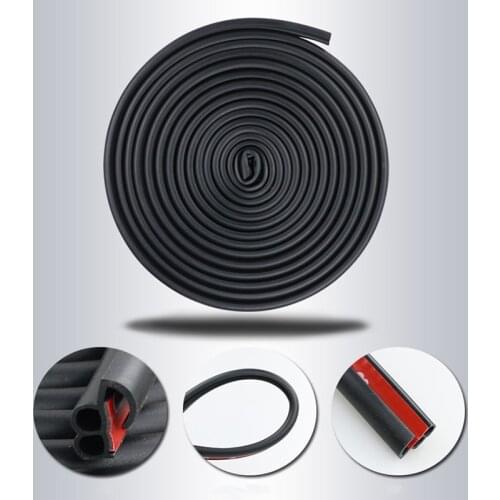 2/4/8meters DIY Universal Rubber Car Door Edge Scratch Protector Strips Auto Sticker Seal Door Styling Mouldings Car Accessories