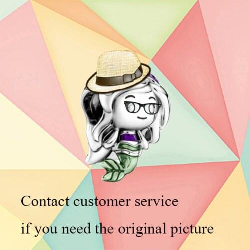 2021 Autumn New Product S925 Sterling Silver Mermaid Charm, Suitable For Original Diy Bracelets And Necklaces As Jewelry Gifts