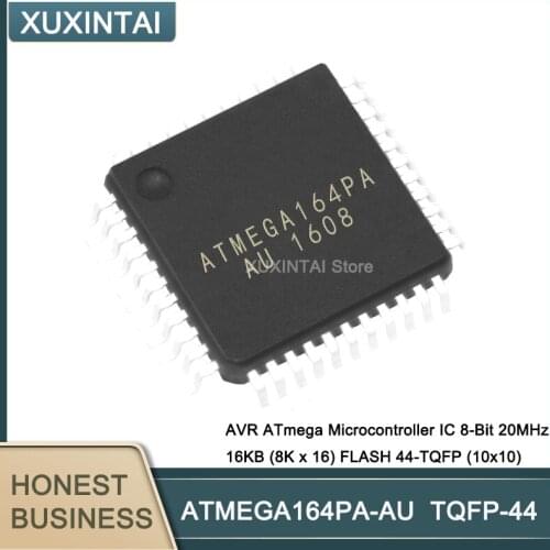 50Pcs/Lot ATMEGA164PA-AU ATMEGA164PA AVR ATmega Microcontroller IC 8-Bit 20MHz 16KB (8K x 16) FLASH TQFP-44 (10x10)