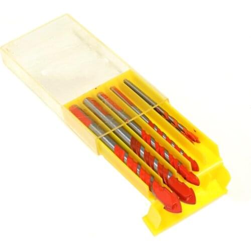 7Pcs Multifunctional Ceramic Wall Drill Bit Set Anti-skid Glass Cement Hole Opener for Concrete Wood Iron Copper Brick Wall Wood