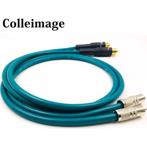 Colleimage Hifi Cardas 2RCA Male to Dual XLR Female OFC AUX Audio Cable Shielded For Amplifier Mixer