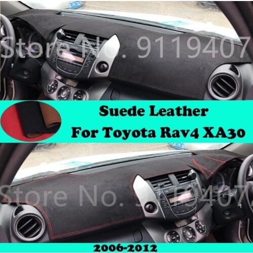 For Toyota Rav4 XA30 2006 2007 2008 2009-2012 Suede Leather Dashmat Dashboard Cover Pad Dash Mat Carpet Car-Styling Accessories
