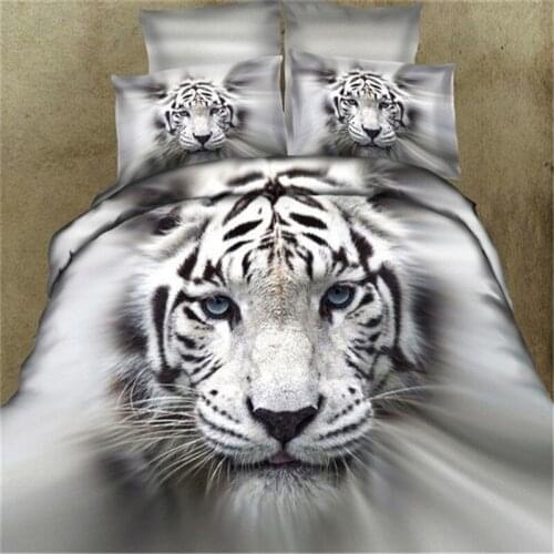DeMissir 3D Animal Print Sanding Polyester 3Pcs Bedding set Queen Size Duvet Cover + Pillow Cases Children Adults Home Use