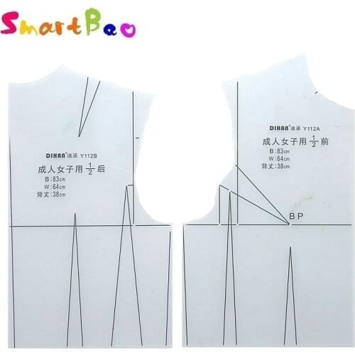 1:2 Clothing Design Ruler for Doll for Fashion Design Student Practice Small Prototype Ruler 210*122mm