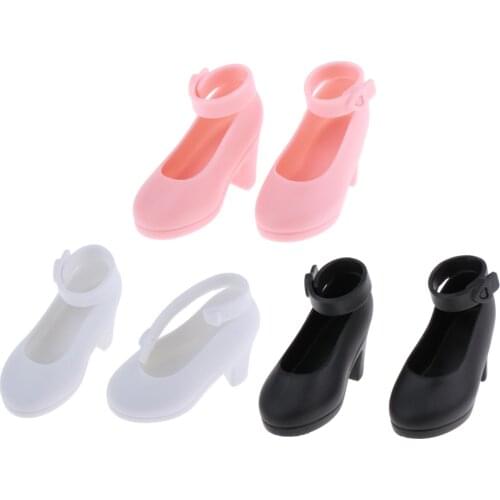 Fashion 1/4 BJD Shoes Plastic Jelly Sandals High Heel Shoe for Supper Dollfie PB Kurhn Jointed Doll Clothing Accessory, 3 Colors
