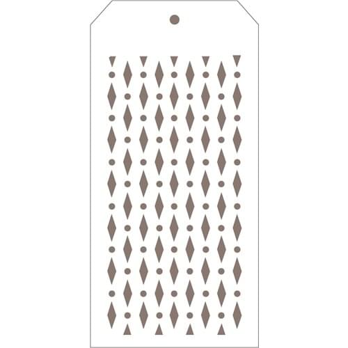 2021 New Label Tag Plastic Stencil For DIY Craft Making Prismatic Background Scrapbooking Card Paper No Metal Cutting Dies Stamp