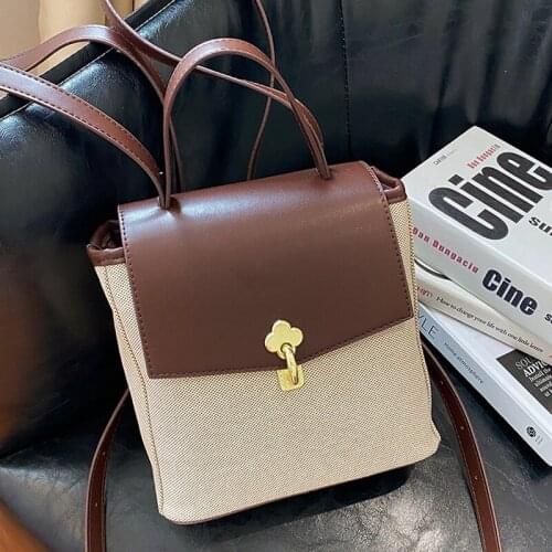 DORANMI Autumn Schoolbag Womens Backpack 2021 Patchwork Rucksack Female Classic Book Bags Luxury Mochila Bag Back Bags SB651