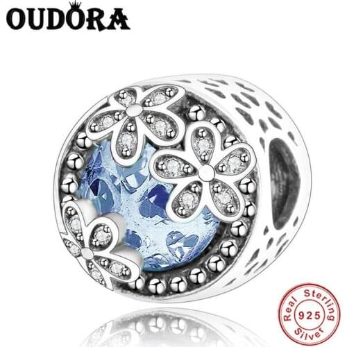 Dazzling Daisy Meadow Openwork Flower Charm Fit Original Pandora Charms Silver 925 Bracelet For Women Fashion Jewelry Berloque