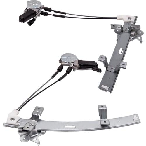 Pair Front Power Window Regulators & Motor Assembly for Stealth 90-96 MB641282