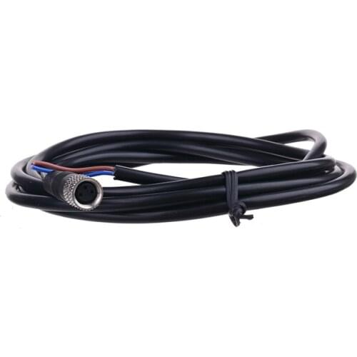 A Type Straight/ Angle M8 Waterproof Sensor Connector 3Pin 4 Pin Adapter Male Female Plug In-lineSocket+2m PVC Cable Wire