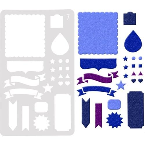 Frame Layering Stencils Drawing Color Spray stencil DIY Scrapbook photo album Decorative Embossing DIY Card Crafts