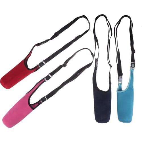 1pc Heat Insulation Water Bottle Cover Case Carrier With Snap Buckle Rope strap NEW