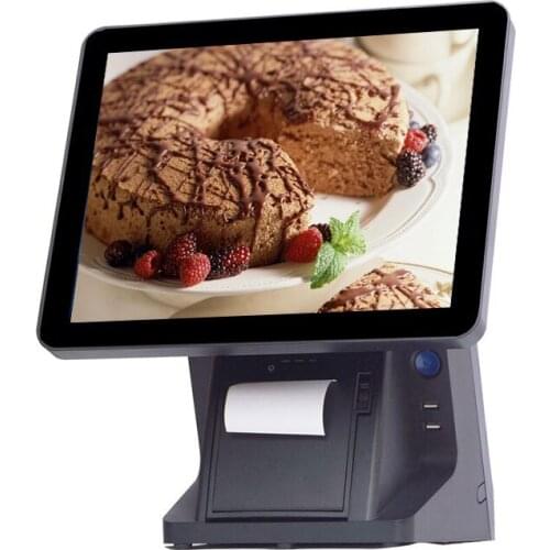 High quality POS machine 15 inch POS system Commercial EPOS balck 15'' capacotive touch screen POS Terminal cashier