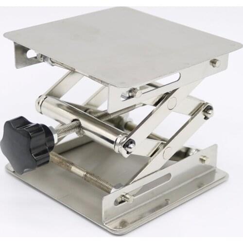 Shank Height Laboratory Lifting Platform Woodworking Stainless Steel Silver