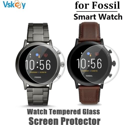 10pcs Tempered Glass Film for Fossil Q Wander/Venture/Explorist HR/Marshal/Control/Founder Gen 2/3/4/5 Screen Protector