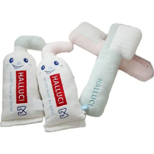 Toothpaste Toothbrush Plush Pillow Stuffed Dentist Clinic Gift Throw Pillow Cute Soft teeth Cushion gift for Kids Hug Pillow