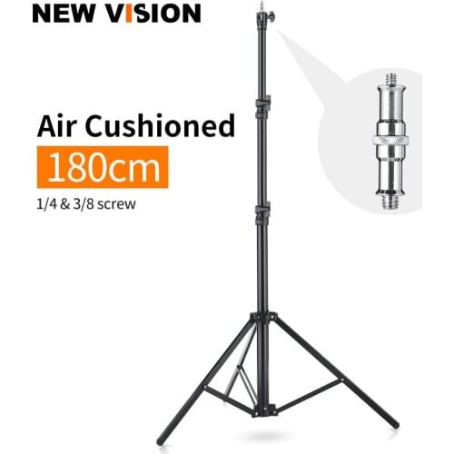 1.8 Meter / 5.9 ft Quick Installation Air Cushioned Heavy Duty Studio Light Stand with Intermediate Telescopic Support