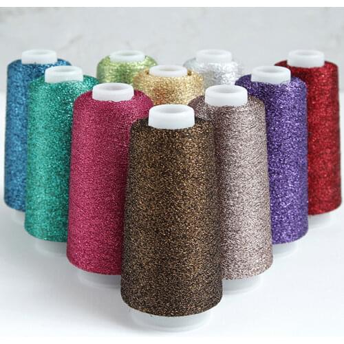 1Pc=50g Mettalic Yarn For Hand Knitting Gold Silver Crochet Yarn Spark Knited Yarn Sewing Threads Metal line Partner Yarn DIY