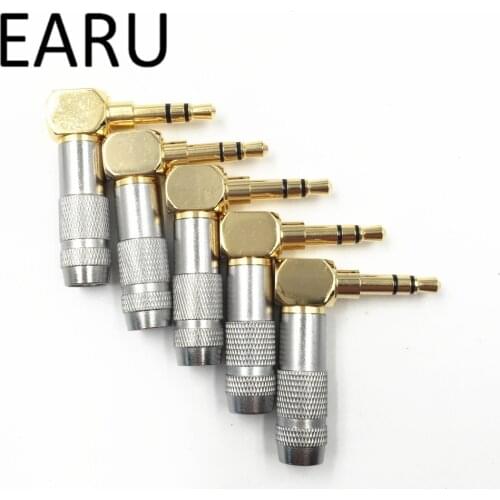 1pcs 3.5 mm Plug Audio Jack 3 Pole Gold Plated Earphone Adapter Socket for DIY Stereo Headset Earphone Headphone for Repair