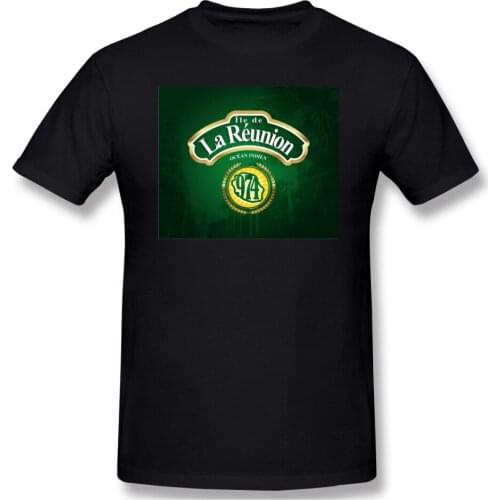 974 Reunion Island Funny Geek Mens Basic Short Sleeve T-Shirt R181 Tees Tops European Size